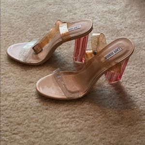 High Heel Sandals with Pink Heel 💥